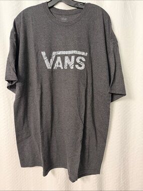 Vans Dark Gray Short Sleeve Logo Tee
